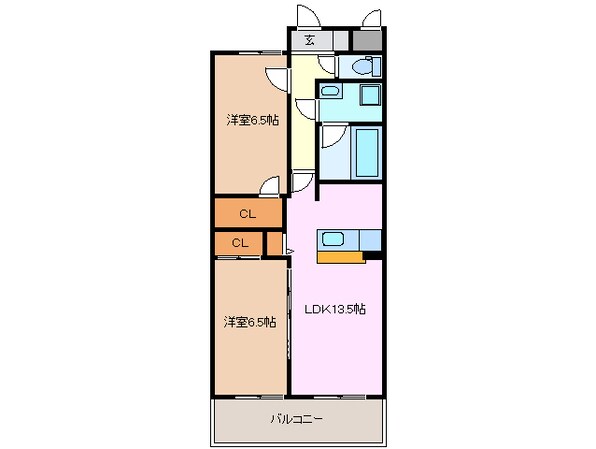 平田町駅 徒歩17分 1階の物件間取画像